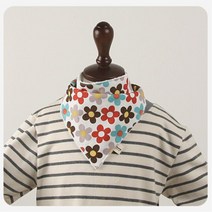 여아넥케이프 꽃무늬 목스카프 유아빕 여아목수건 스카프빕답례품