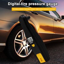 타이어 압력 게이지 디지털 자동차 용 2-in-1 디지털 타이어 게이지 타이어 압력 100 PSI 4 설정 타이어 압