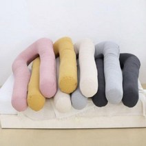 베개 필로우 목쿠션 배개 숙면 U자 누빔 바디 긴 롱, 단품