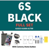 액정lcd For iPhone 5 5S 5SE 6 6S 7 8 Plus 6P 6SP 7P 8P LCD 디스플레이 용 AAA 품질 전체 세트 어셈블리 터치 스크린 디지타이저 교체 화, [03] 6S black Full Set