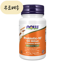 나우푸드 프로바이오틱 -10 1000억 유산균 30개입 1통 [미국 직배송], 1개, 30개