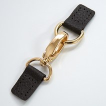 [핸들가게] 가죽 가방여밈고리장식 (8137R), 브라운(엠보)