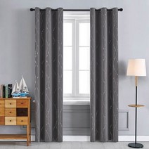 암막커튼 거실 방한 가림막 가리개 현대 커튼 침실 장식 실버 라인 호일 인쇄 정전 단열 커튼 블라인드 모든 시즌