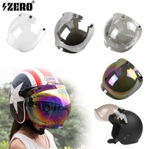 오토바이 헬멧 버블 쉴드 미러형 투영형 4색 스윙어댑터 포함, 클리어(투명)