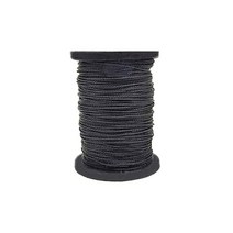 가죽 바느질 키트 0.8mm 65m 나일론 왁스 스레드 수리 코드 DIY 바늘 캔버스 텐트 신발 도구, Black Waxed Thread