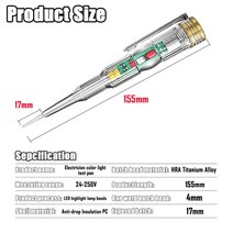 검전기펜HLZS-3PCS 지능형 유도 전원 전압 검출기 펜 24-250V 회로 전류전압측정 드라이버 가정용 전기 공, 한개옵션0