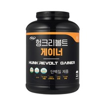 헝크리볼트게이너 살찌는 탄수화물 체중증가 헬스 보충제, 3.2kg, 1개, 1개