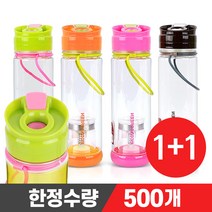 스텐락 그린 스마트 녹차물병 600ml 1＋1 / 티보틀, 브라운+브라운