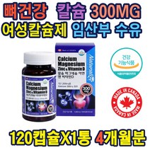 캐나다직수입 칼슘300MG 칼슘 마그네슘 아연 비타민D 여성칼슘제 임산부 4가지영양 칼마디 추천제품 수유부 성장기칼슘제 성장기 노인 골격 치아 건강 출산선물 건 영양제선물