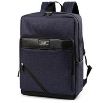 비지니스캐주얼 사선지퍼 가죽포인트 백팩 정장용 정장코디