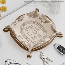 북유럽 인테리어 소품 가죽 트레이 현관 소지품 보관 트레이, 가죽트레이 NO1