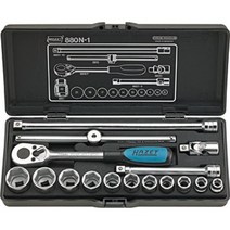 HAZET(하젯트) 소켓 렌치 세트 6각 880N-1 삽입각:9.5mm 16점 1세트