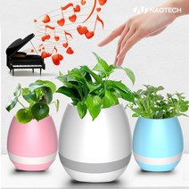 PGM1*^몰나오테크 NAO 3010 블루투스 스피커 무드등 장식 무선 가정용 조명 화분 취침 LED 테이블 인테리어^*1췤pgm, 화이트, *^^옵션*^NAO-3010