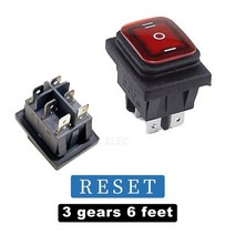 토글 스위치 kcd4 방수 로커 전원 2 위치3 위치 6 핀 재설정 또는 자동 잠금 16a 250vac20a 125vac, 켜짐 꺼짐 재설정 r