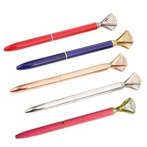 5개묶음 검정펜 다이아몬드 볼펜 보석 큐빅 판촉 행사 선물 답례품 펜, 쿠팡여기 레드, 쿠팡여기 본상품선택