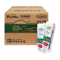 업소용 파트너 뽑아쓰는 줄줄이 냅킨 540매 12팩 1박스 11203579, DS023 파트너 테이블냅킨 6000매