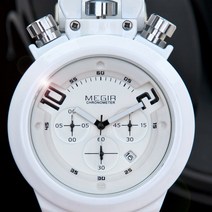 디엔 남성시계 남자시계 특이한 명품 쿼츠시계 화이트시계 우레탄