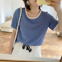 빅사이즈 티셔츠 고기말이 여성의류 배가리기 뚱뚱한 눈길을 끄는 여름옷 반팔 와이드 루즈핏 슬림핏 상의 2198642477