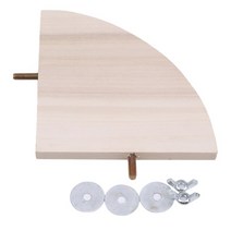 병아리물통 닭 병아리 앵무새 사료통 물통 니플 용품 팬 모양의 새 나무 스탠드 랙 새장 액세서리 작은 동물 친칠라 다람쥐 햄스터 스탠드 보드에 대한 농어 급수기, M 13X13cm