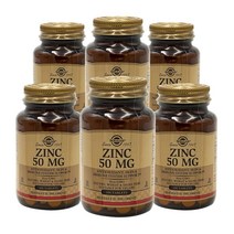 솔가 아연 50mg 타블렛, 100개입, 6개