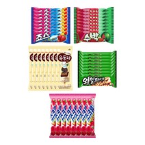 바 아이스크림 5종 상품 세트 구성 (죠스바 / 수박바 / 스크류바 / 옥동자 / 와일드바디), 40개