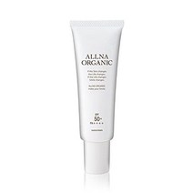 선크림 allna 유기농 자외선 차단제 1.8oz(50g) 크림 spf50+ pa ++++ 무첨가 일본산