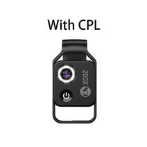 스마트폰 망원렌즈 줌 렌즈 apexel hd 200x lens with 156, 검은 색 cpl