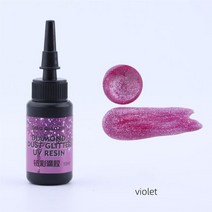 에폭시레진 24 색 10ML UV 수지 접착제 키트 드릴 플래시 에폭시 세트 자외선 경화 DIY 진주 광택 보석 만들기 용품, [24] 19