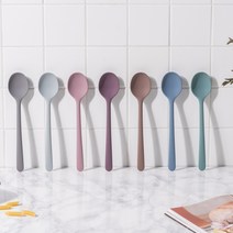국산 실리콘 다용도 미니 요리스푼 볶음스푼 이유식 스파츌라, 밀크 코코아