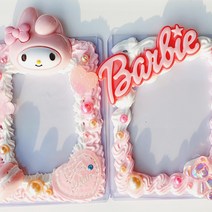 데코덴 탑꾸 KIT 키트 세트 탑로더 핸드폰 꾸미기 키링 필통 만들기 생크림 파츠 재료 깍지 포함, 3.서일 데코덴탑꾸KIT - 마이핑키멜로디(하드탑로더)