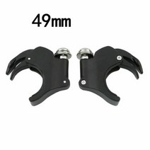 오토바이윈실드 윈드가드 앞 포크 윈드실드 스크린 클램프 할리 다이나 스포, 49mm Black