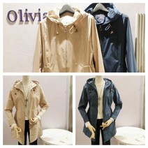올리비아로렌 래글런 바람막이 후드 스트링 집업 스판 점퍼 nc청주점 vvpclwf7111