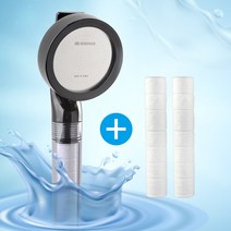 5myshop_국산 미리내 파워업 수압상승 필터 샤워기 헤드 절수효과 욕실용품 수전 녹물제거 분리세척 스텐살수판_5myshop, ★옵션품확인_블랙