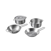 이케아 DUKTIG 둑티그 장난감냄비 5종 소꿉놀이 후라이팬 주방놀이 완구 유아용품, 투명