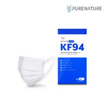 퓨어네이처 KF94덴탈마스크 국산 숨쉬기편한 마스크 개별포장, 30개입, 2개, 화이트