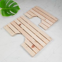 힐링라이프 편백나무 욕실 현관 화장실 리빙 발판, 02욕실나무발판(C형), 대