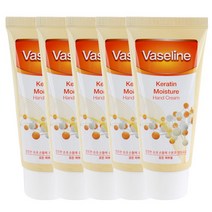 바세린 (5개)바세린 케라틴 모이스처 핸드크림 80ml, 없음