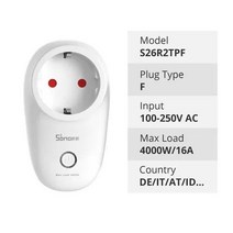 ESP32 아두이노 Sonoff S26 WiFi 스마트 전원 소켓 /EU/UK/AU/CN/IL/CH/IT/BR 무선 플러그 홈 기본 스위치, 01 DE_01 5 piece