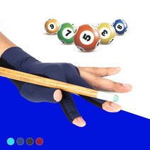 오른손 왼손 오픈형 당구 장갑 미끄럼방지 블랙 네이비 레드 포켓볼 선수용, 피컴쿠팡 외손 오픈_블랙