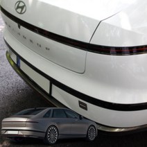 JM 현대 디올뉴그랜저 GN7 견인고리몰딩 메탈실버 카본 알루미늄 몰딩, 견인고리몰딩 1P, 카본 블랙