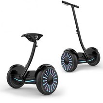 2in1 전동휠 호버보드 다리 제어+핸드 제어 전동킥보드, 34V, 블랙(다리 제어+핸드 제어+후광휠)