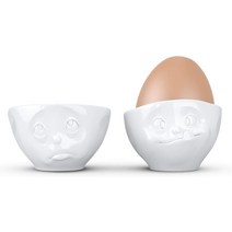 타쎈 3D에그컵 Set No. 2 Oh Please Tasty Face Edition White (달걀 컵 개 세트), 기본