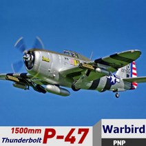 RC비행기 FMS RC 비행기 P-47 PNP 면도기 리트랙트 LED 포함 6S EPO 스케일 게인 대형 워버드 모델 항공기 1500mm 1.5M P47 6CH 100