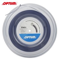 OPTUM ROUGH X PROFILE 테니스 라켓 스트링 폴리에스터 Alu 파워 러프 125 200m릴, 회색
