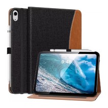 스냅케이스 아이패드 마리너 가죽 다이어리 케이스, 아이패드 10세대, 차콜블랙