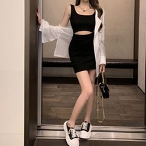타이트한 착용감 신축성소재 투웨이 슬림원피스