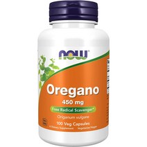나우푸드 오레가노 450mg 베지 캡슐, 100정, 1개