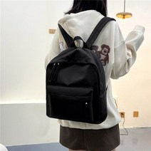 겨울텐트 msr텐트 미니멀텐트 1 인용 텐트 남녀 성인 패션 솔리드 컬러 나일론 지퍼 대용량 곰 펜던트 학생 시어서커 백팩, [01] One Size, [01] 2-Black