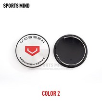 자동차 엠블럼 4개 68MM VOSSEN 자동차 휠 센터 허브 캡 Refitted 엠 블 럼 로고 방진 커버, 02 COLOR 2