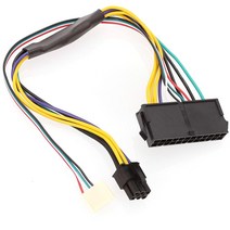 ATX 24pin to Motherboard 2-ports 6pin Adapter PSU Power Supply Cable Cord for HP Z220 [C00094862], 03-30cm Version 3-94862